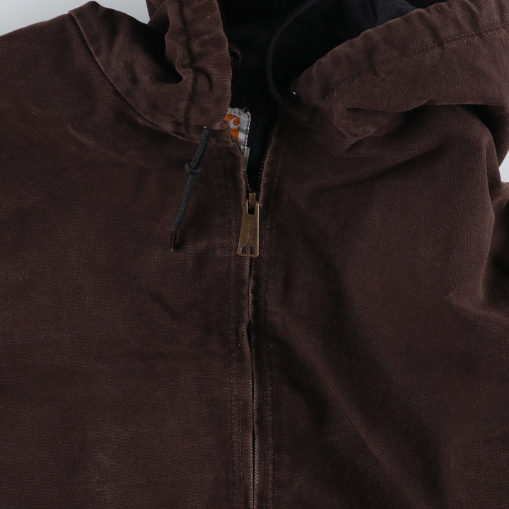 Carhartt FOR WOMEN Active Jacket Duck Full Zip Parka Women's XL cotton brown type Vintage Second Hand