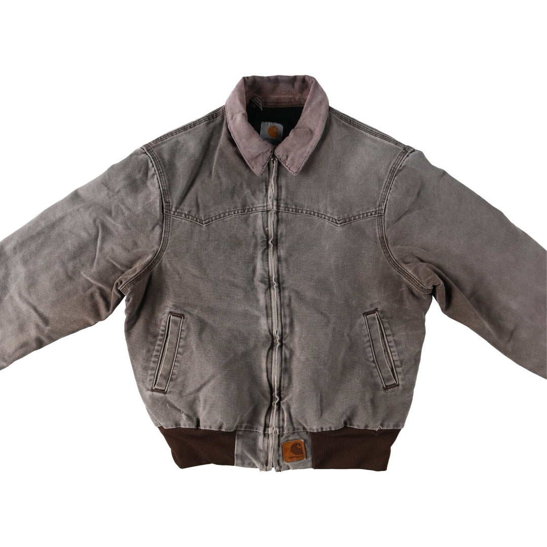 00'S Carhartt Santa Fe Jacket Duck Work Blouson Men's L size /evb009315