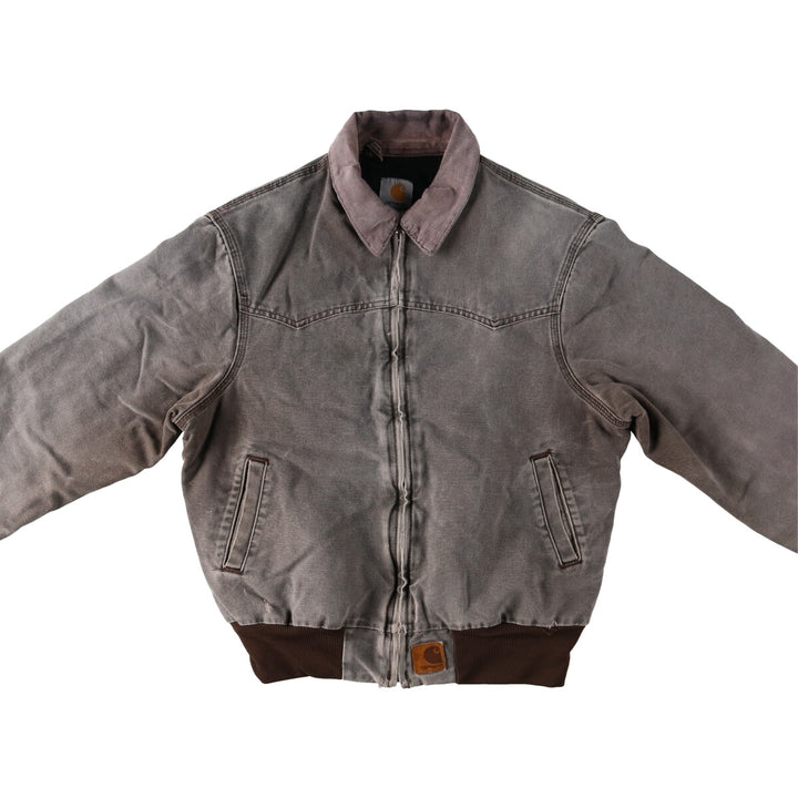 00'S Carhartt Santa Fe Jacket Duck Work Blouson Men's L size /evb009315