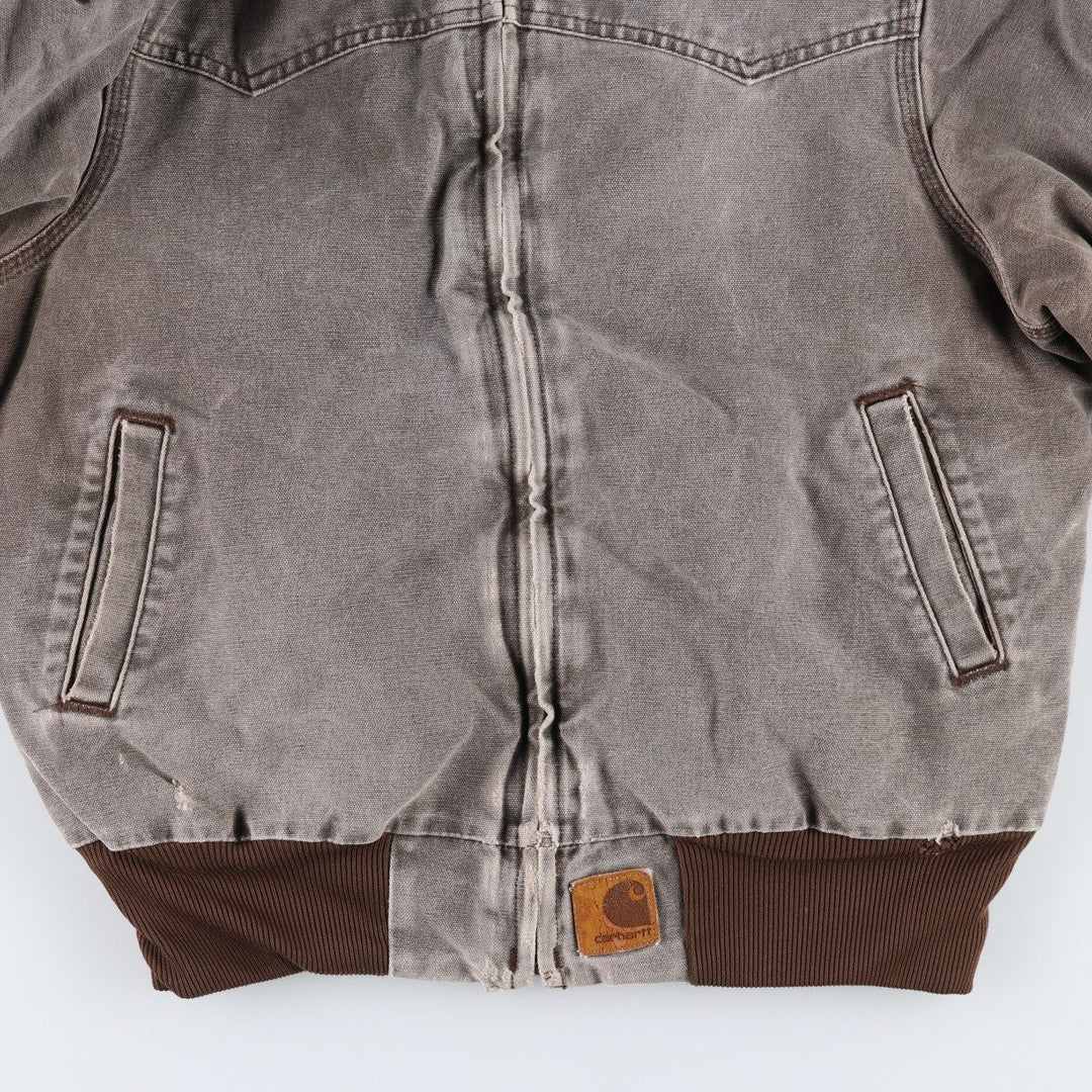00'S Carhartt Santa Fe Jacket Duck Work Blouson Men's L size /evb009315