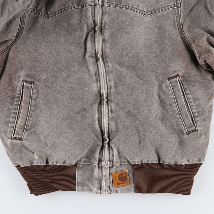 00'S Carhartt Santa Fe Jacket Duck Work Blouson Men's L size /evb009315