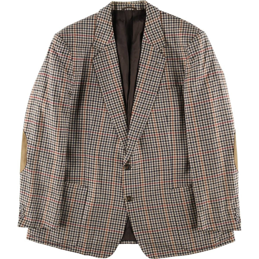 Burberry's Check Pattern Wool Tailored Jacket Made in West Germany Men's XL /evb009324