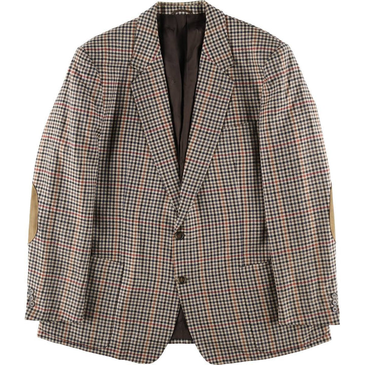Burberry's Check Pattern Wool Tailored Jacket Made in West Germany Men's XL /evb009324