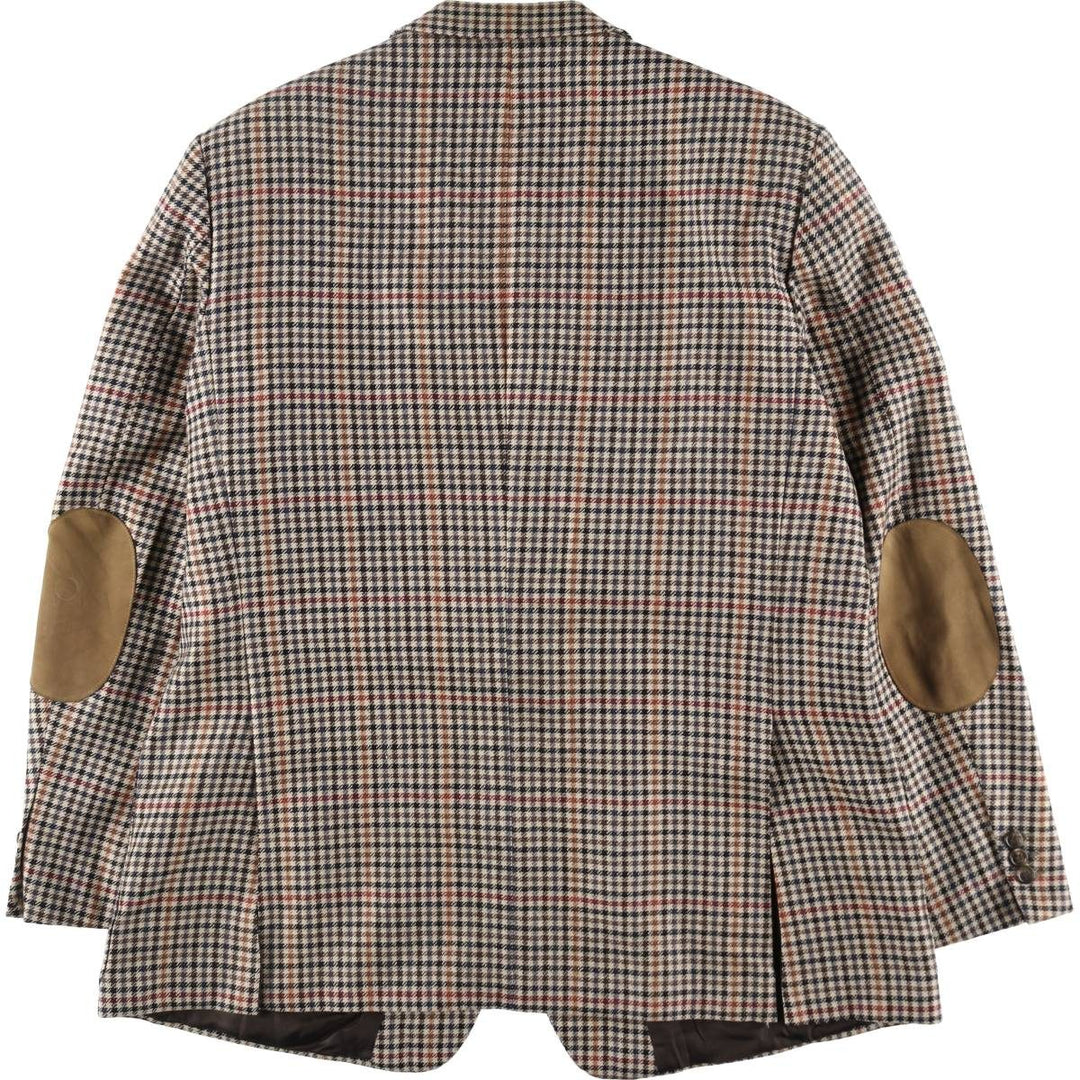 Burberry's Check Pattern Wool Tailored Jacket Made in West Germany Men's XL /evb009324