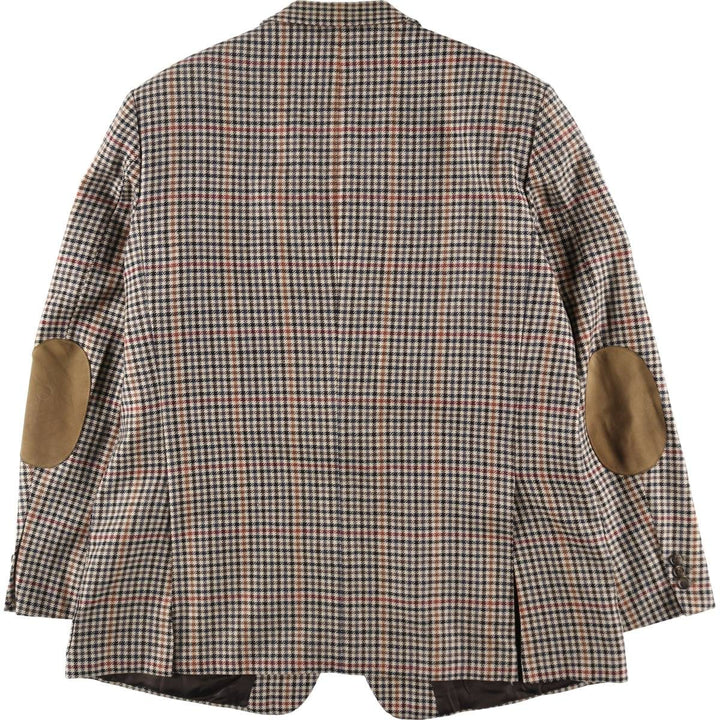 Burberry's Check Pattern Wool Tailored Jacket Made in West Germany Men's XL /evb009324