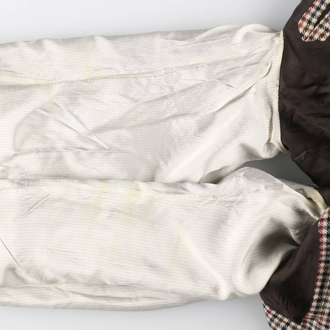 Burberry's Check Pattern Wool Tailored Jacket Made in West Germany Men's XL /evb009324