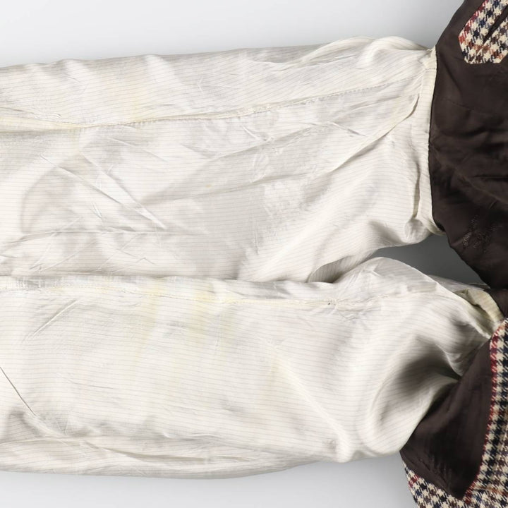 Burberry's Check Pattern Wool Tailored Jacket Made in West Germany Men's XL /evb009324