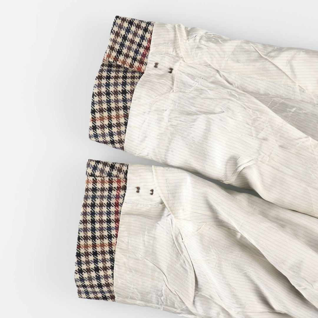 Burberry's Check Pattern Wool Tailored Jacket Made in West Germany Men's XL /evb009324