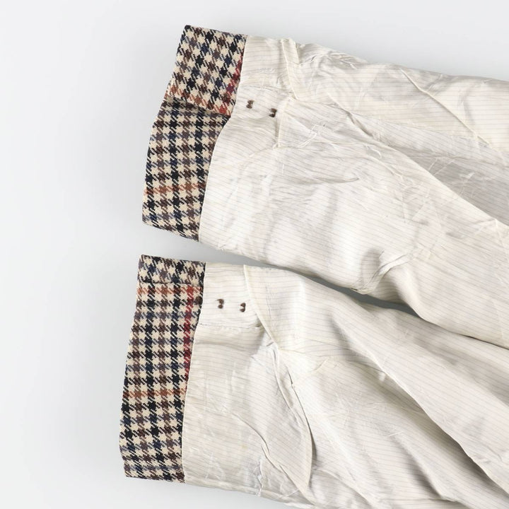 Burberry's Check Pattern Wool Tailored Jacket Made in West Germany Men's XL /evb009324