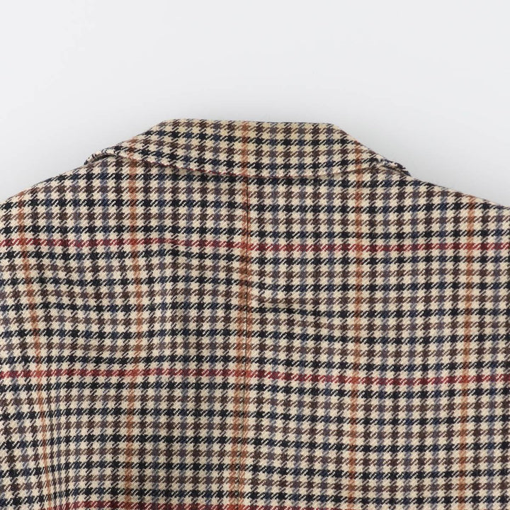 Burberry's Check Pattern Wool Tailored Jacket Made in West Germany Men's XL /evb009324