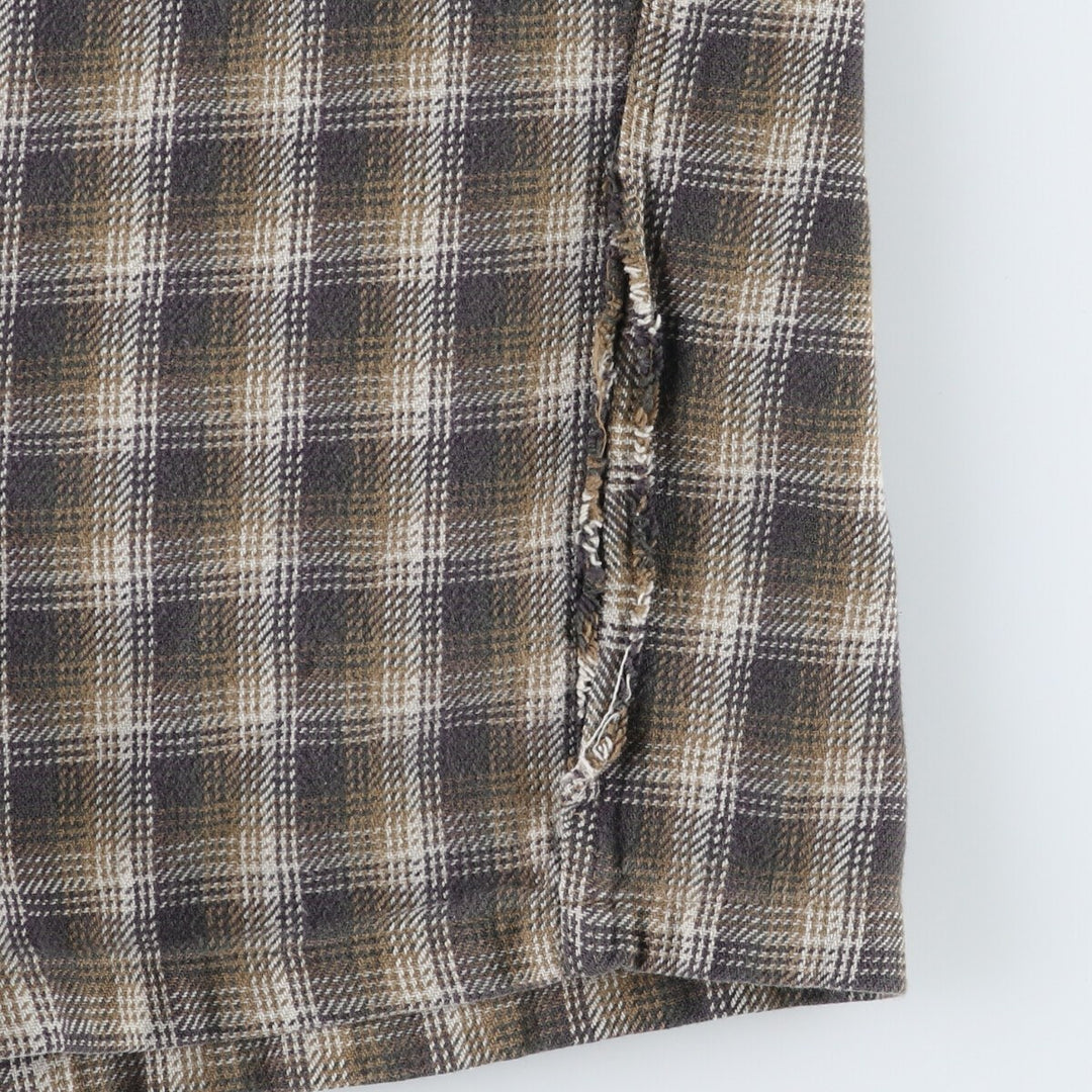 00'S Patagonia ORGANIC COTTON Organic Cotton Long Sleeve Flannel Check Shirt Box Shirt Men's M Size /evb009347