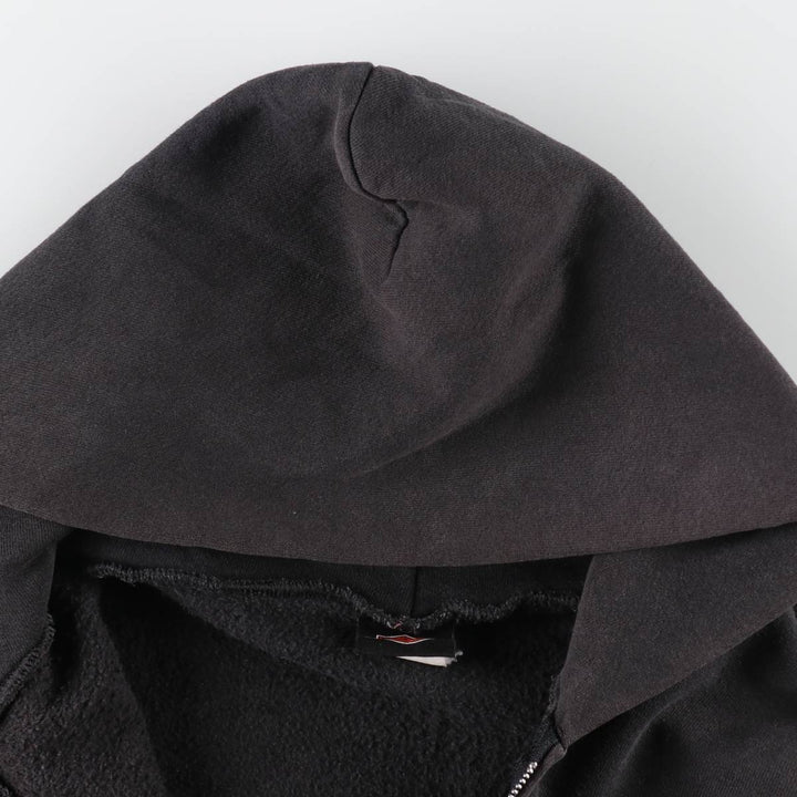 00'S Harley-Davidson Fire Pattern Sweat Full Zip Hoodie Men's XL /evb009369