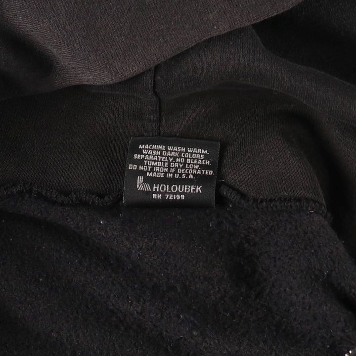 Big size 90'S Harley Davidson fire pattern sweat full zip hoodie made in USA men's XXXL equivalent /evb009370