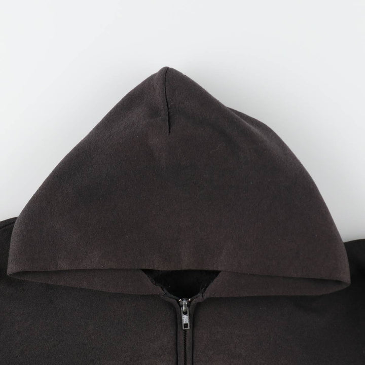 Big size 90'S Harley Davidson fire pattern sweat full zip hoodie made in USA men's XXXL equivalent /evb009370