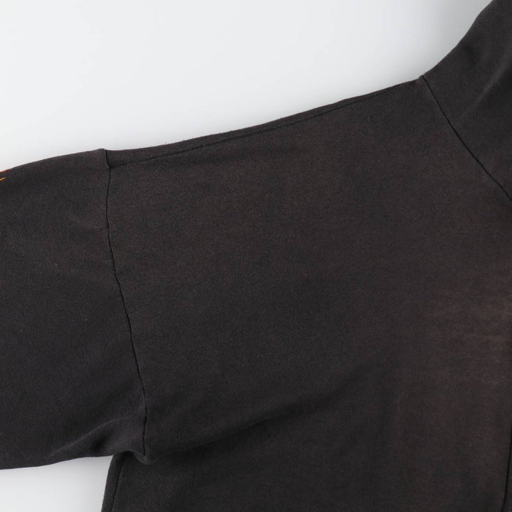 Big size 90'S Harley Davidson fire pattern sweat full zip hoodie made in USA men's XXXL equivalent /evb009370