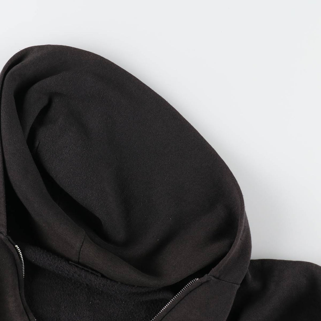 Big size 90'S Harley Davidson fire pattern sweat full zip hoodie made in USA men's XXXL equivalent /evb009370