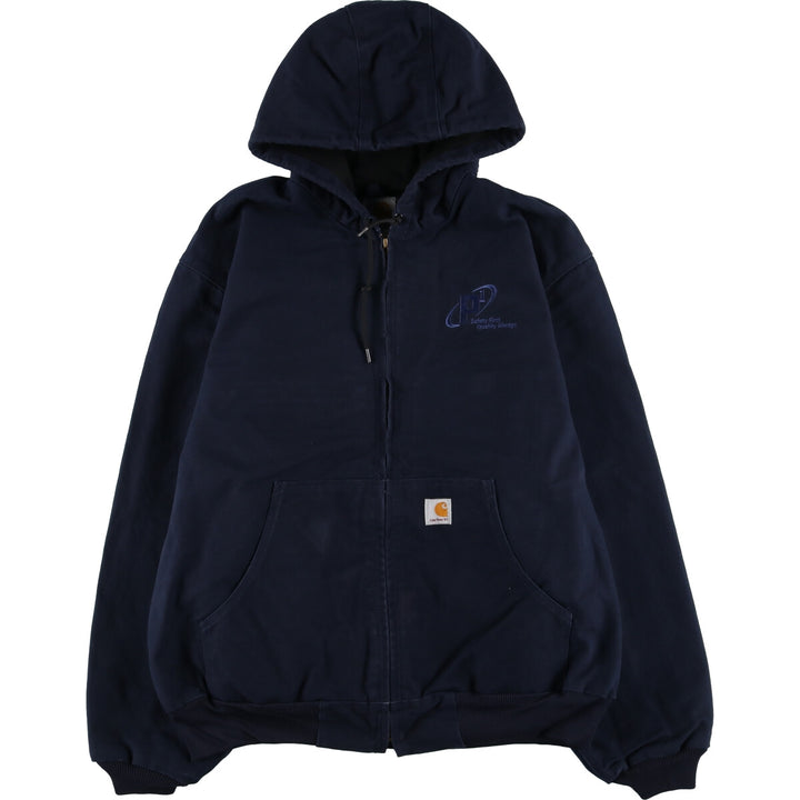 Carhartt Active Jacket Duck Full Zip Hoodie Men's XXL /evb009388