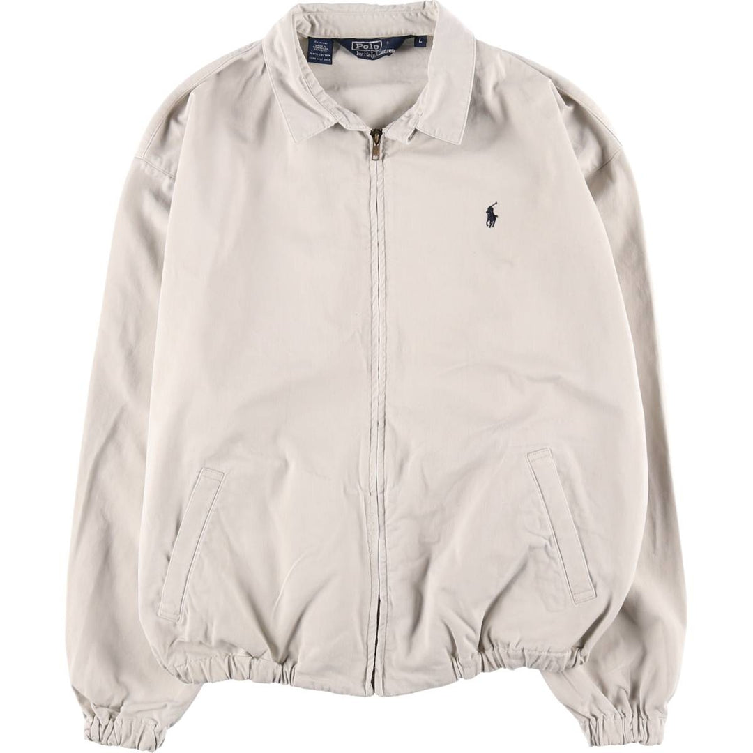 Ralph Lauren POLO by Ralph Lauren Swing Top Sports Jacket Men's L size cotton white type Vintage Second Hand
