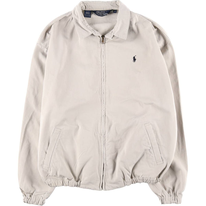 Ralph Lauren POLO by Ralph Lauren Swing Top Sports Jacket Men's L size cotton white type Vintage Second Hand