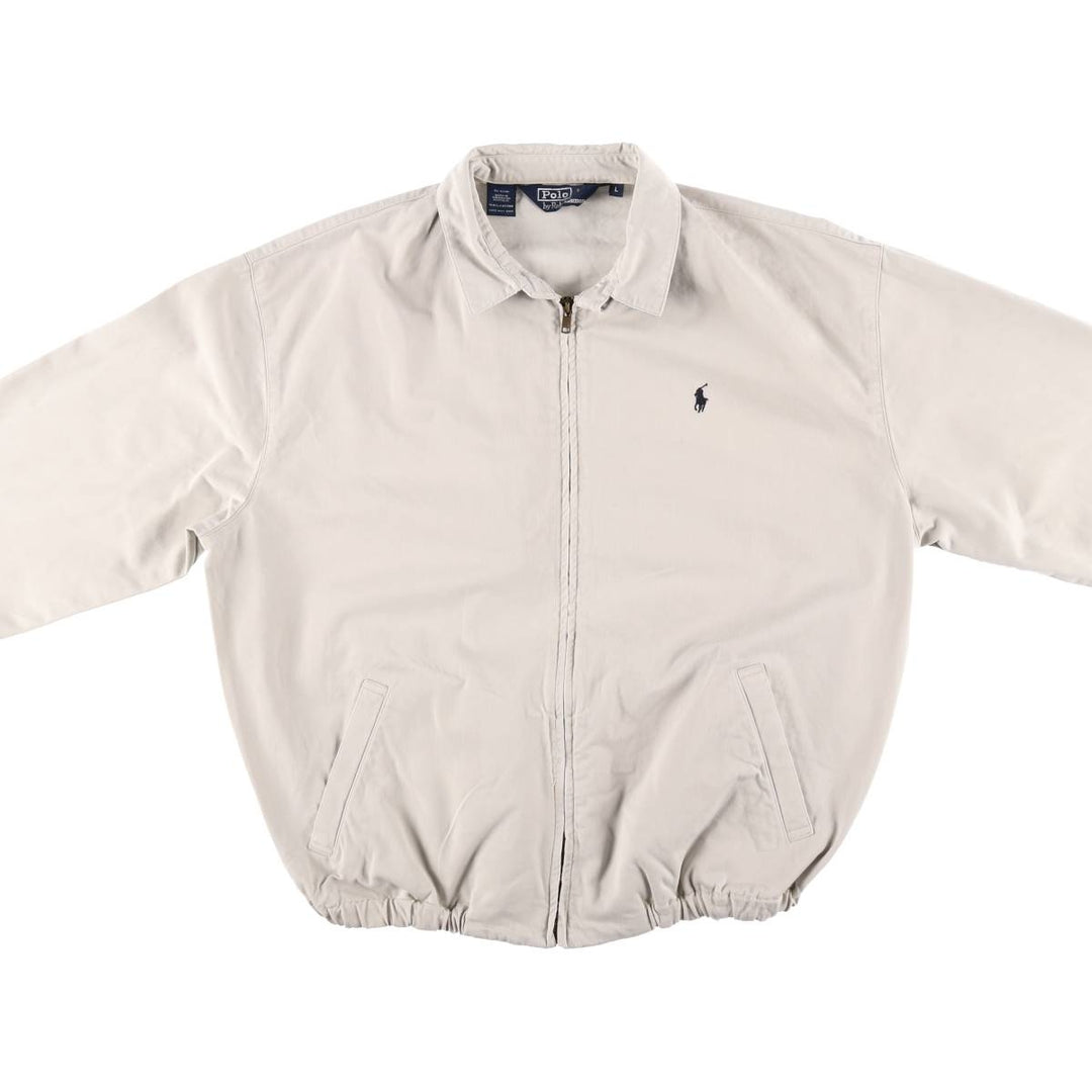 Ralph Lauren POLO by Ralph Lauren Swing Top Sports Jacket Men's L size cotton white type Vintage Second Hand
