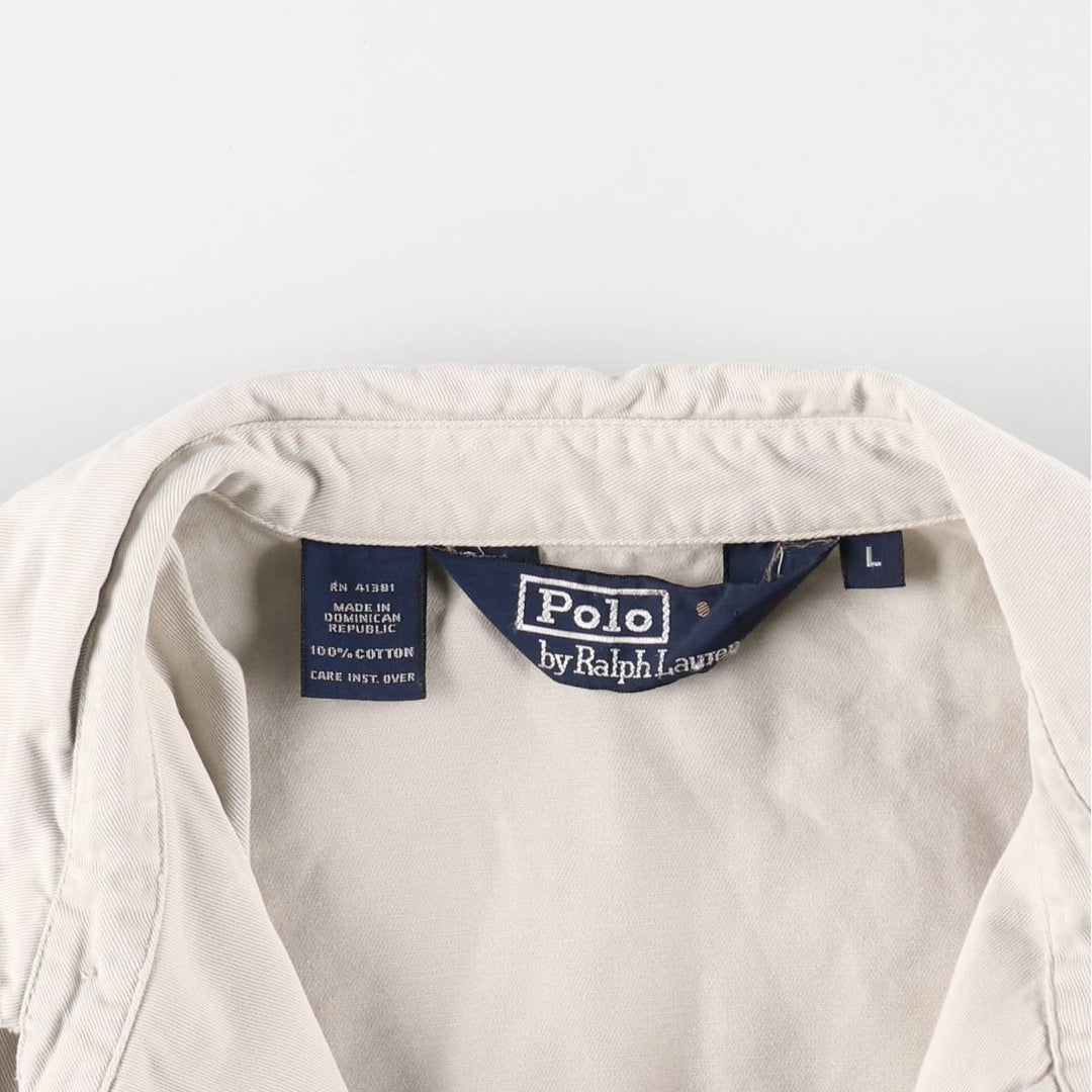 Ralph Lauren POLO by Ralph Lauren Swing Top Sports Jacket Men's L size cotton white type Vintage Second Hand