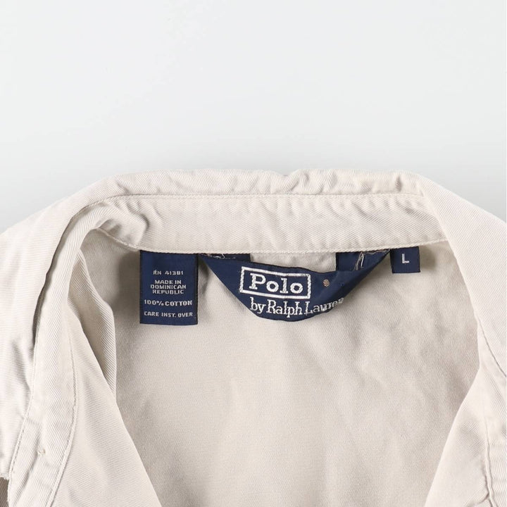 Ralph Lauren POLO by Ralph Lauren Swing Top Sports Jacket Men's L size cotton white type Vintage Second Hand