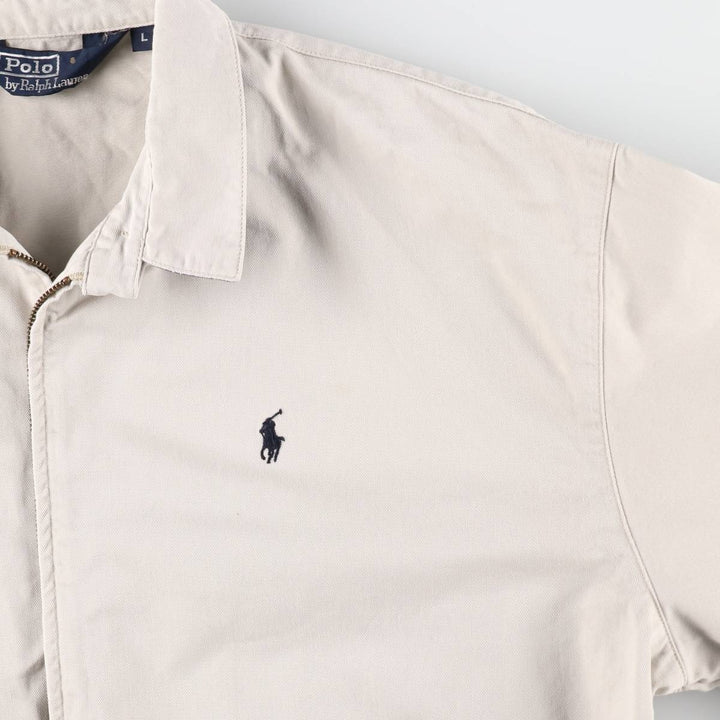 Ralph Lauren POLO by Ralph Lauren Swing Top Sports Jacket Men's L size cotton white type Vintage Second Hand