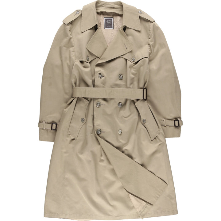 Christian Dior MONSIEUR trench coat, men's size L polyester gray type Vintage Second Hand