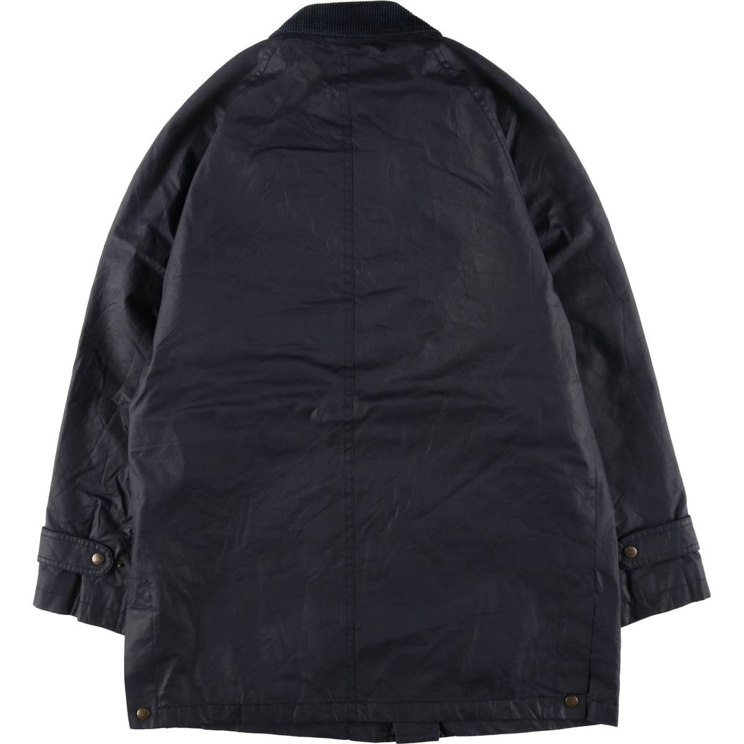 Burberry Men's XL Windbreaker with Check Pattern Liner cotton black type Vintage Second Hand