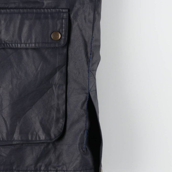 Burberry Men's XL Windbreaker with Check Pattern Liner cotton black type Vintage Second Hand