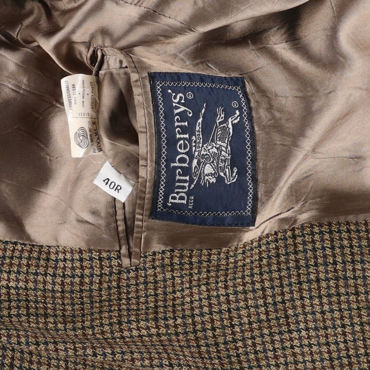 Burberry's Gun Club Check Wool Tailored Jacket, Men's M size /evb009448