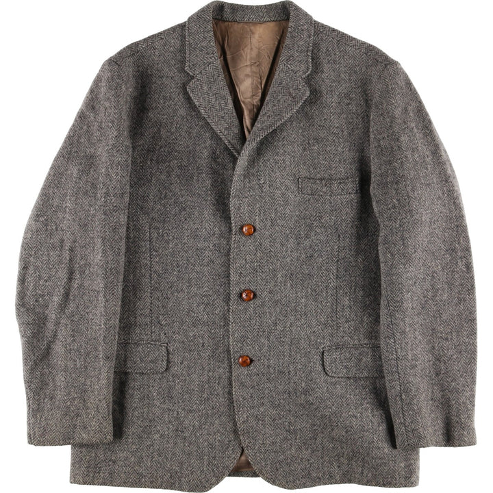 Dunn and Co. Harris Tweed Herringbone Wool Tailored Jacket Men's L size /evb009450