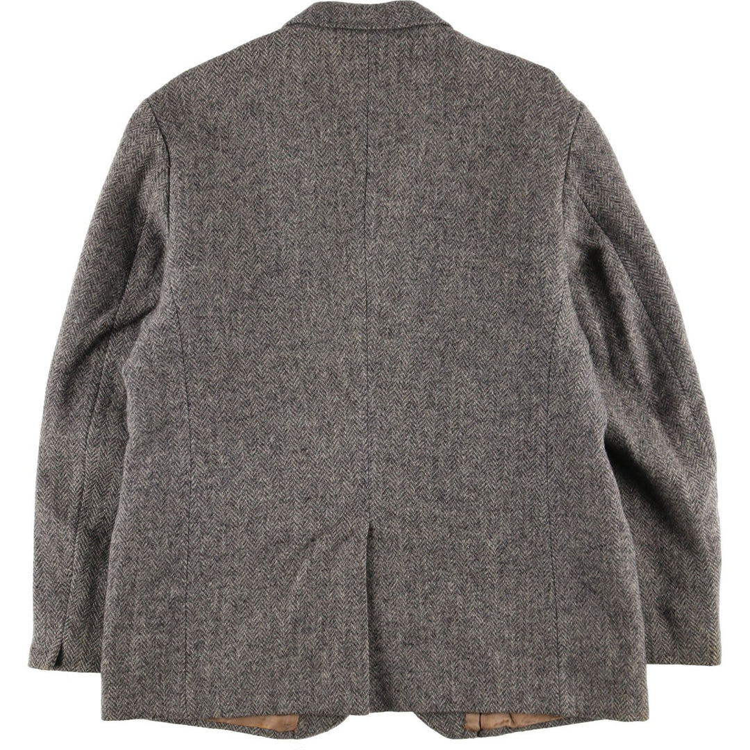 Dunn and Co. Harris Tweed Herringbone Wool Tailored Jacket Men's L size /evb009450
