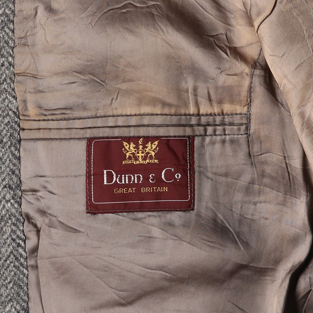Dunn and Co. Harris Tweed Herringbone Wool Tailored Jacket Men's L size /evb009450