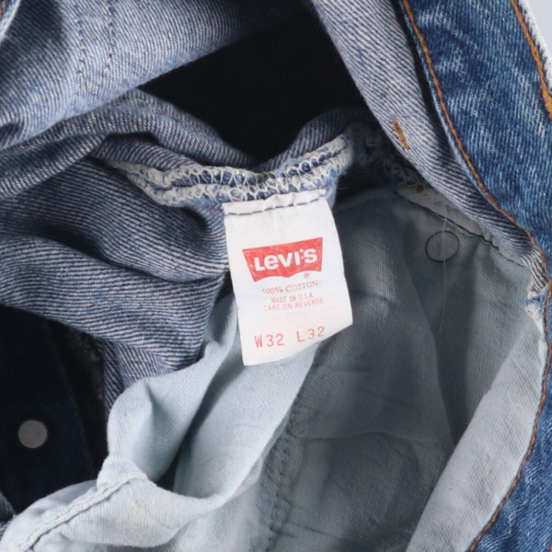 80s~90'S Levi's 501-0190 Straight Denim Pants Made in USA Men's W30 Vintage cotton blue type Vintage Second Hand