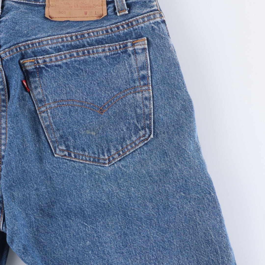 80s~90'S Levi's 501-0190 Straight Denim Pants Made in USA Men's W30 Vintage cotton blue type Vintage Second Hand