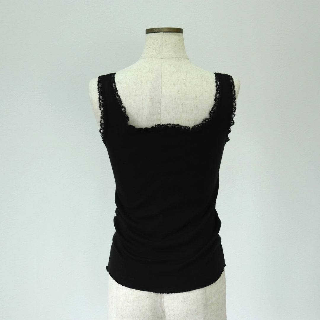 80'S Harley Davidson 3D EMBLEM Skull Pattern Cropped Tank Top Women's Size L Vintage polyester black type Vintage Second Hand