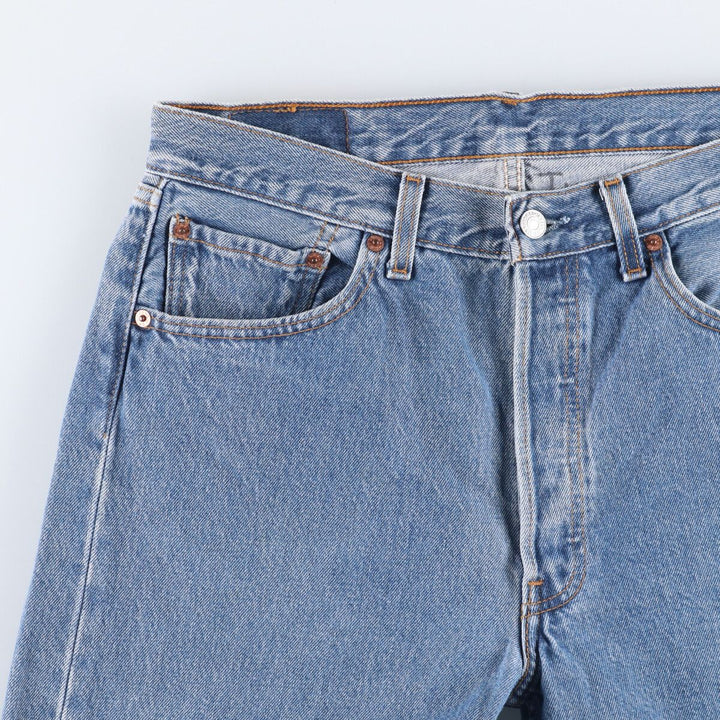 90'S Levi's 501-0193 Straight Denim Pants Made in USA Men's W32 Vintage cotton blue type Vintage Second Hand