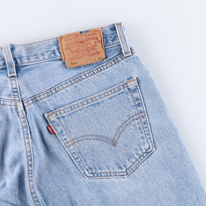 90'S Levi's 501-0193 Straight Denim Pants Made in USA Men's W32 Vintage cotton blue type Vintage Second Hand