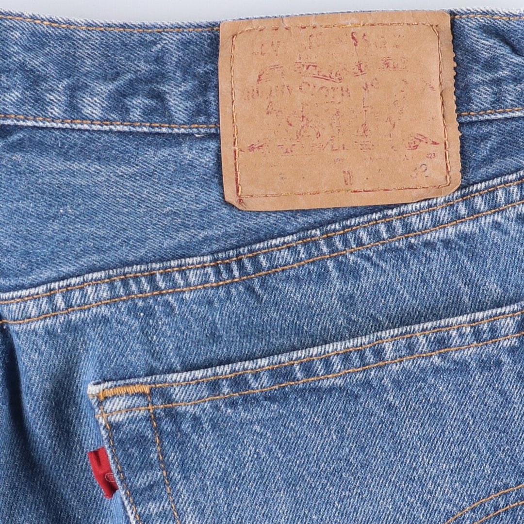 90'S Levi's 501-0115 Straight Denim Pants Made in USA Men's W33 Vintage cotton blue type Vintage Second Hand