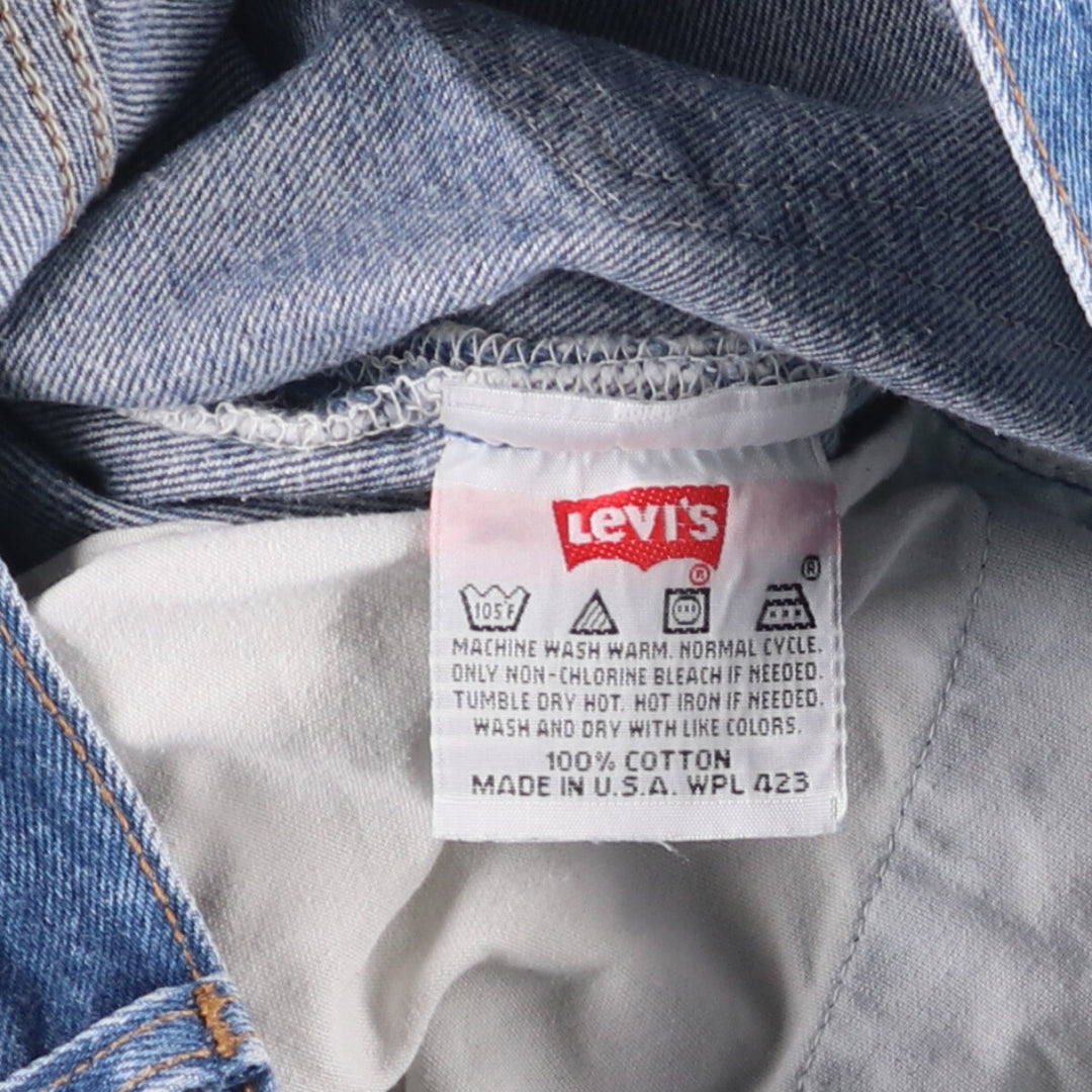 90'S Levi's 501-0115 Straight Denim Pants Made in USA Men's W33 Vintage cotton blue type Vintage Second Hand