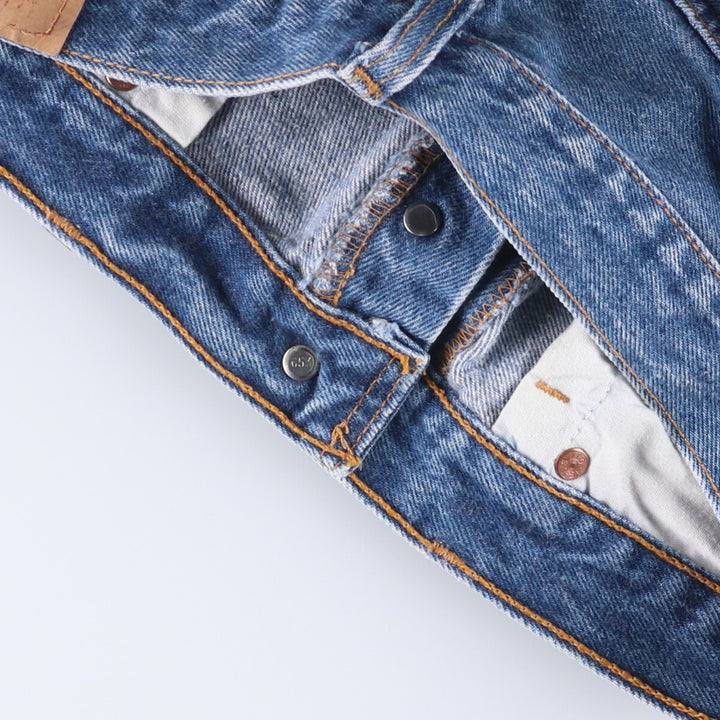 90'S Levi's 501-0115 Straight Denim Pants Made in USA Men's W33 Vintage cotton blue type Vintage Second Hand