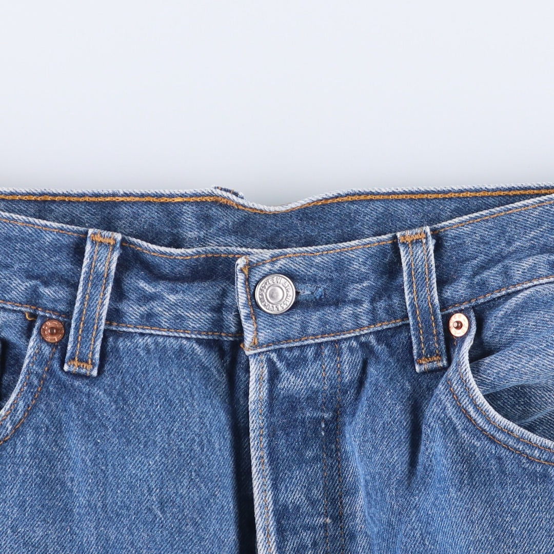 90'S Levi's 501-0115 Straight Denim Pants Made in USA Men's W33 Vintage cotton blue type Vintage Second Hand