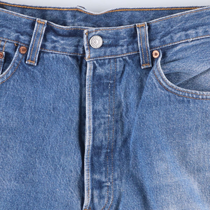 90'S Levi's 501-0115 Straight Denim Pants Made in USA Men's W33 Vintage cotton blue type Vintage Second Hand