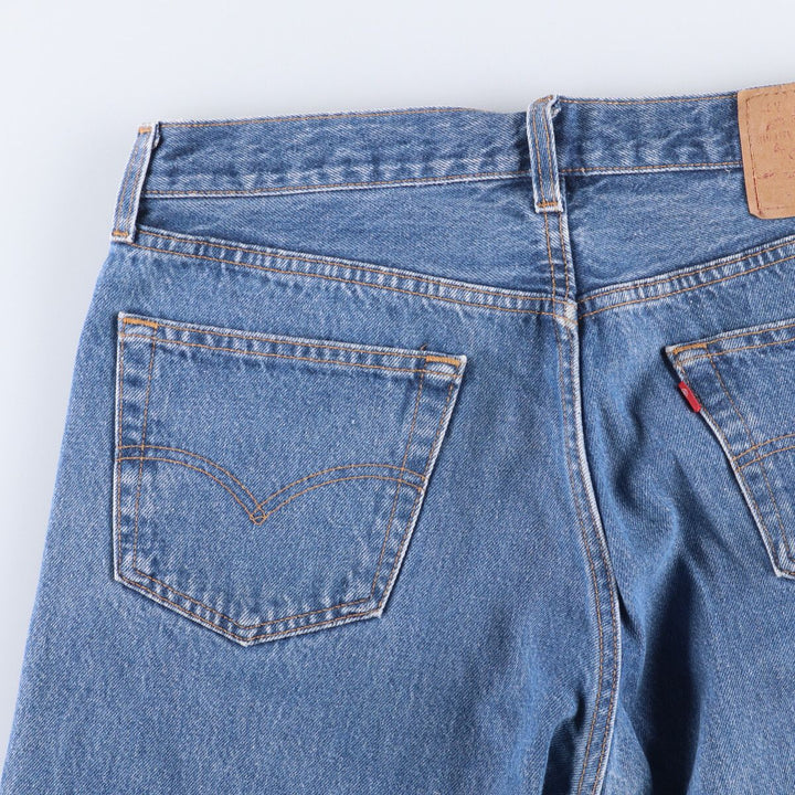 90'S Levi's 501-0115 Straight Denim Pants Made in USA Men's W33 Vintage cotton blue type Vintage Second Hand