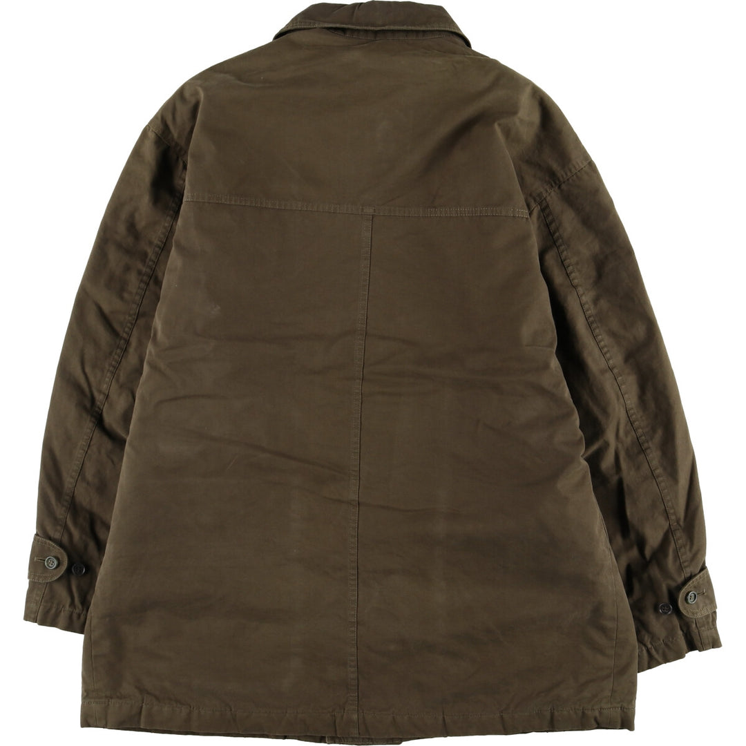 Burberry's padded cotton jacket, men's size XL cotton Khaki type Vintage Second Hand