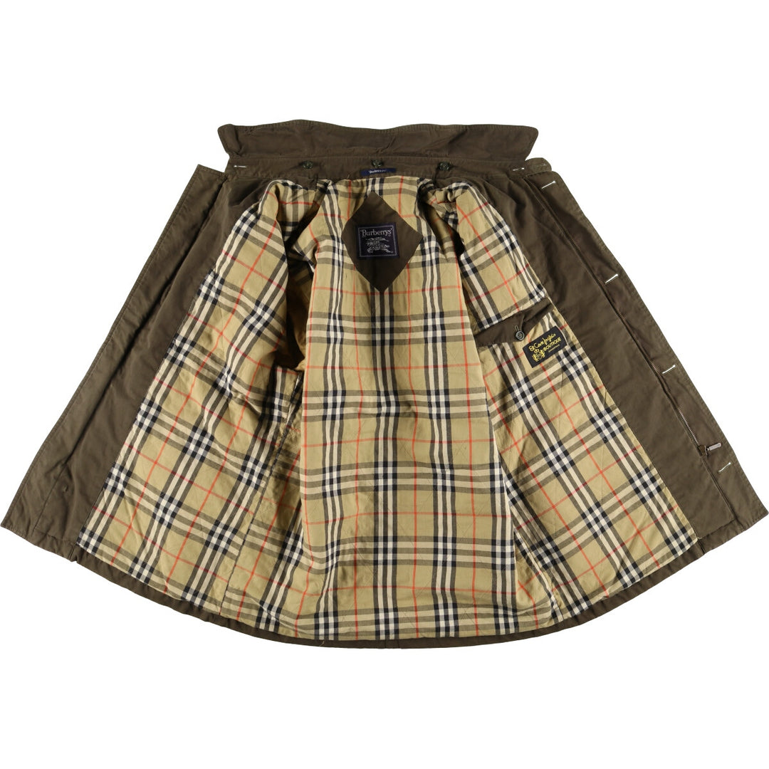 Burberry's padded cotton jacket, men's size XL cotton Khaki type Vintage Second Hand
