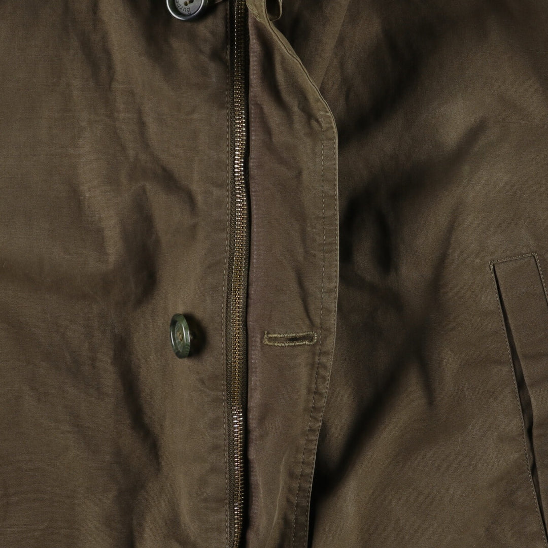 Burberry's padded cotton jacket, men's size XL cotton Khaki type Vintage Second Hand