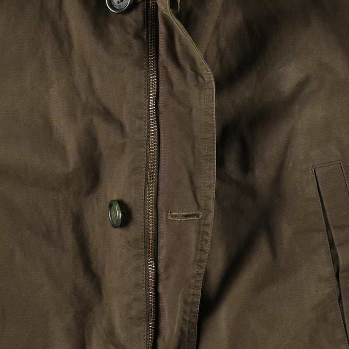 Burberry's padded cotton jacket, men's size XL cotton Khaki type Vintage Second Hand