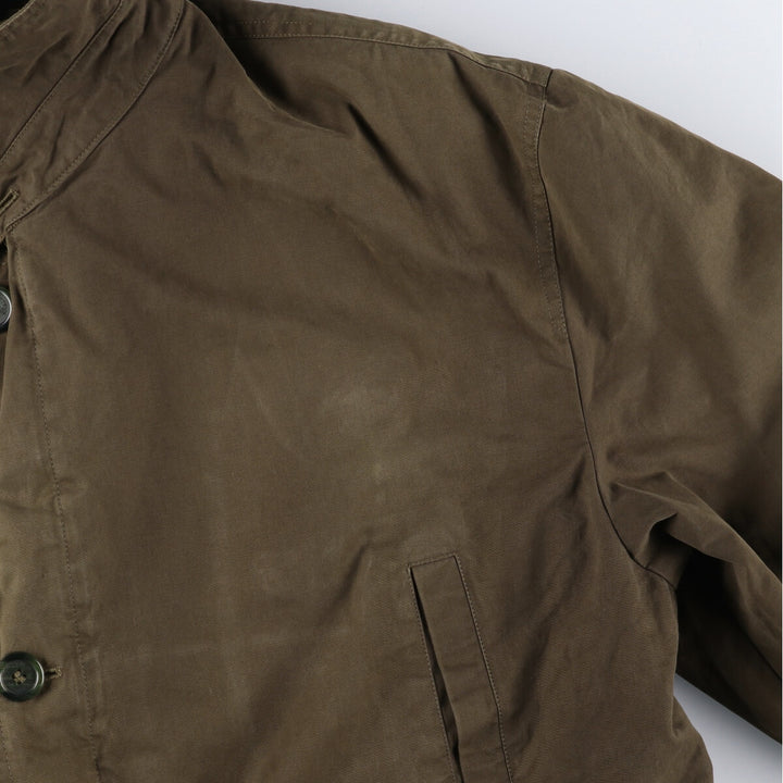 Burberry's padded cotton jacket, men's size XL cotton Khaki type Vintage Second Hand